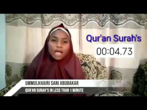 Surorin Alqur Ani A Qasa Da Minti Daya