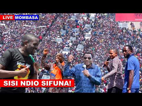 LIVE Sifuna Babu Owino James Orengo Mega Rally In Mombasa After Ditching Ruto And Oburu