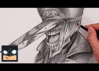 كيفية رسم رجل يحمل سيف كاتانا درس رسم تخطيطي