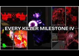 EVERY MILESTONE 4 KILLER SKIN Roblox Forsaken
