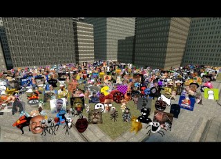 Spawned All The Nextbots In Gmod 830 Nextbots 2D Garry S Mod Mods
