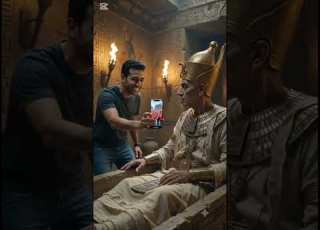 لما رمسيس رجع للحياة وشاف جنون المصريين في أتوبيس المنتخب Shorts منتخب مصر ابلور