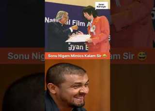  Sonu Nigam Mimics Dr APJ Abdul Kalam Sonunigam Shorts