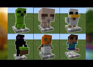  Minecraft Tutorial 5 Cute Mini Mobs Builds Minecraft Viralvideos