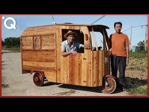 Building A FULL WOODEN Tuk Tuk With Primitive Technology Building A FULL WOODEN Tuk Tuk With Primitive Technology
