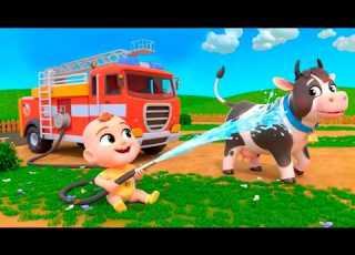Firetruck Rescue Save The Day Song Funny Nursery Rhymes