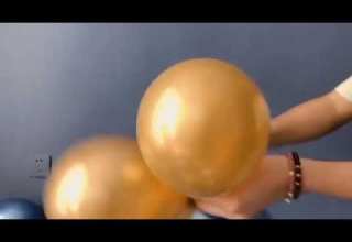 طريقة عمل ديكور عيد الميلاد بالبالون