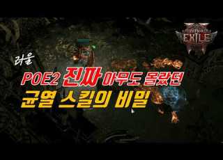 POE2 0 5 0 진짜 아무도 몰랐던 균열 스킬의 비밀