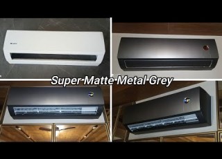  Super Matte Metal Grey Split Wall Mount AC Wrap