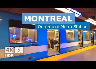 4K Outremont Metro Station Walking Tour Blue Line Montreal Quebec Canada 2025