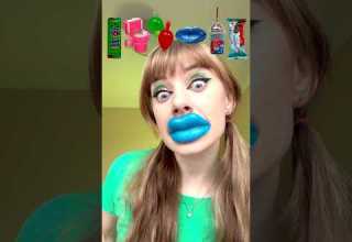 ASMR Emoji Sour Candy Chewy Lips Jelly Fruits Mukbang Shorts