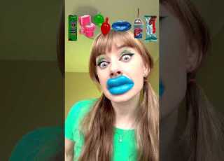  ASMR Emoji Sour Candy Chewy Lips Jelly Fruits Mukbang Shorts