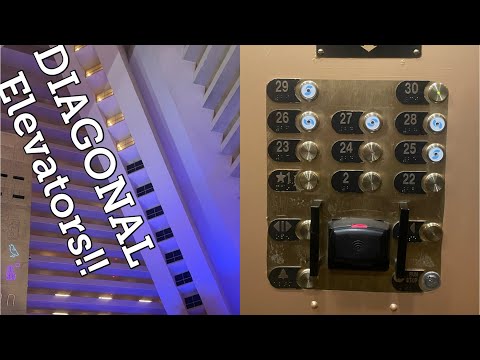 DIAGONAL Otis Elevators Luxor Las Vegas NV
