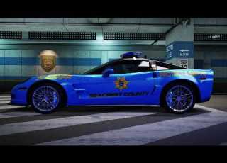 Need For Speed Hot Pursuit Remastered Protect Swerve Corvette ZR1 Police Edition