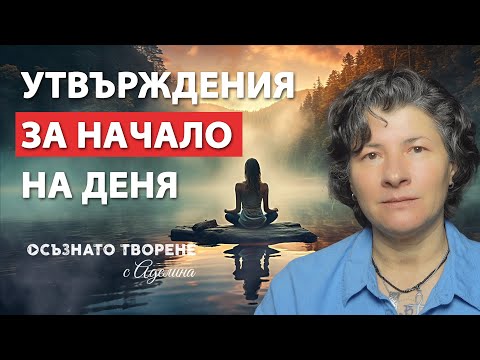 Започни ДЕНЯ си с ТЕЗИ Утвърждения Аделина Димитрова