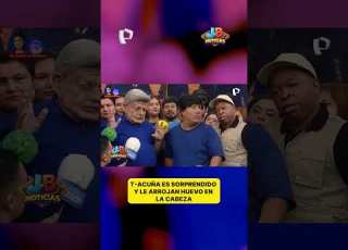 T Acuña Is Surprised And An Egg Is Thrown At His Head