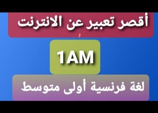 وضعية ادماجية عن الإنترنت لغة فرنسية سنة أولى متوسط