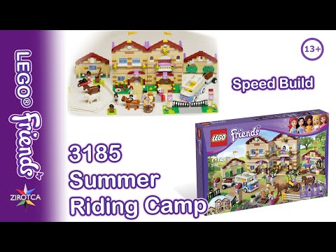 LEGO Friends 3185 Summer Riding Camp Speed Build Video 4K