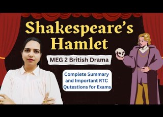 Hamlet Summary Important Questions RTC Lines Explained British Drama IGNOU MEG 2 Exam Guide