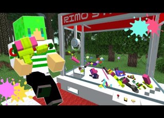  クレーンゲームから スプラトゥーン武器 が取れる世界でサバイバル マインクラフト