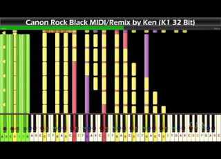 Black MIDI Jerry C Canon Rock Canon In D Major Remix Black Remix MIDI