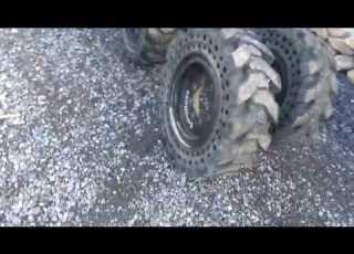  Solid Boss 10X16 5 V Tread Demo Tires For Bobcat Skid Steer Loader