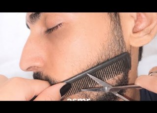 ASMR Arabic 4k اعملك حلاقة جديده شعرك و دقن راحه نفسية Hair Cut Sleepasmr Relaxingasmr