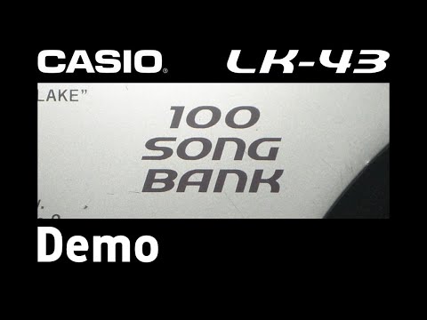 Casio LK 43 Song Bank Demonstration
