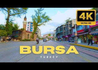 Sunset Drive In Bursa Turkey 4K City Tour Evening Traffic