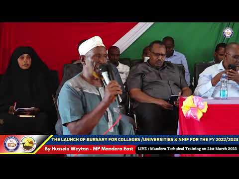 LIVE THE LAUNCH OF BURSARY FOR COLLEGES UNIVERSITIES NHIF FOR THE FY 2022 2023 By Hussein We