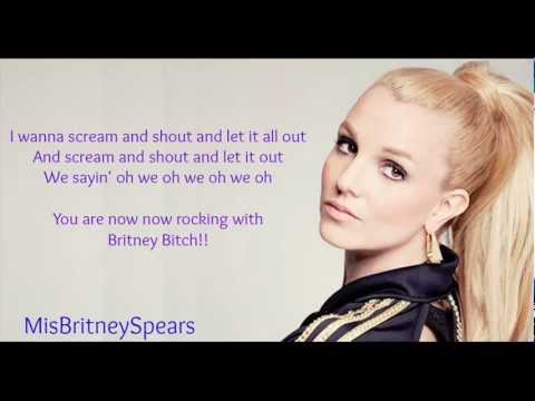 Britney Spears Scream Shout Only Britney With Lyrics