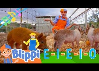 Old MacDonald Blippi Nursery Rhymes Moonbug Kids Farm Animals
