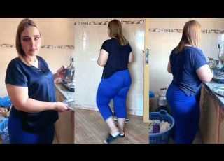  Daily Routine Private Subscription The Absolute Queen A Bombshell In Her Tight Kitchen