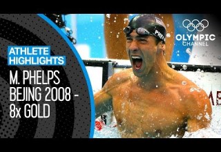 Michael Phelps All EIGHT Gold Medal Races At Beijing 2008 Athlete Highlights