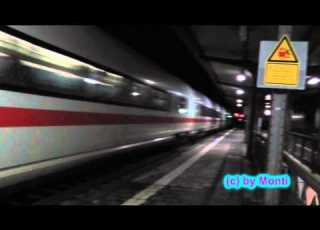  Güterzug Vs ICE 3 Abends Mainz Mombach TESTVIDEO NEUE KAMERA HD