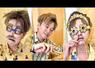  ASMR BECOME HANDSOME WITH CARDBOARD VIDEO
