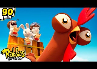 Battle Of The Giants RABBIDS INVASION 90mn Compilation Cartoon For Kids