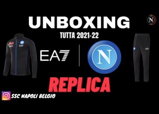 Unboxing SSC Napoli EA7 Tracksuit 2021 22 Kit Replica Unboxing Sscnapoli Napoli Ea7 Jersey