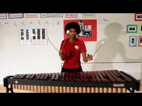 Super Mario Bros On Marimba With 4 Mallets By Aaron Grooves