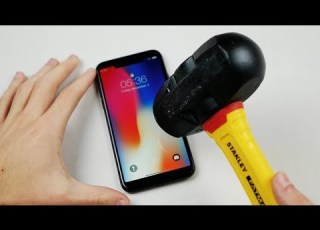  IPhone X Hammer Knife Scratch Test
