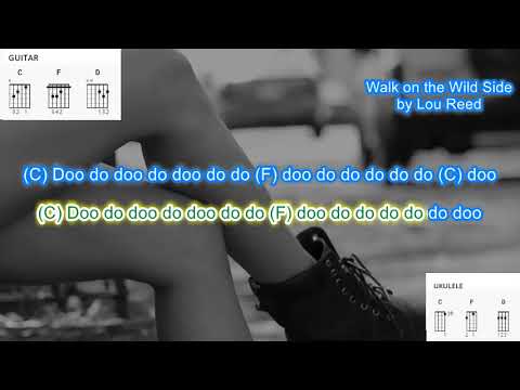 Walk On The Wild Side No Capo By Lou Reed Play Along With Scrolling Guitar Chords And Lyrics
