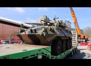 The ASLAV Arrives At The Australian War Memorial