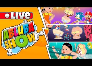  ABLUBA SHOW Com MONGO E DRONGO Em ROUND 6 Da Netflix Em Desenho Animado Com BATATINHA FRITA 1 2 3