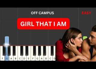 Girl That I Am Ella Bright Off Campus Easy Piano Tutorial Sheet Music