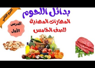 الدرس الأول في المهارات المهنية للصف الخامس بدائل اللحوم هتحب المهارات وتحدي