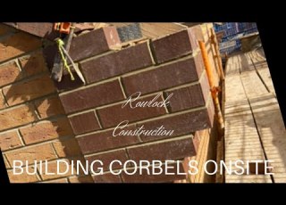 Bricklaying Building Corbels On Site