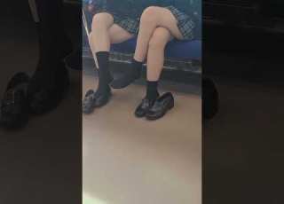  Asians Shoeplaying On Bus In Loafers And Socks Part 2 NOT MY WORK