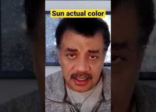 اللون الحقيقي للشمس ليس أصفر ا نيل ديغراس تايسون علم شورت