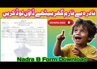 How To Download Online Nadra B Form Online Form Download Karne Ka Tarika