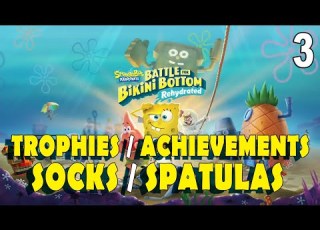 All Trophies Achievements Socks Golden Spatulas In Spongebob Bikini Bottom Rehydrated 3 9